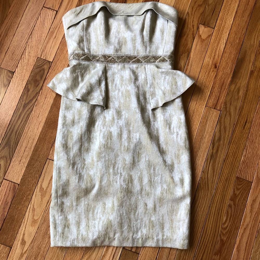 Badgley Mischka beaded cocktail dress